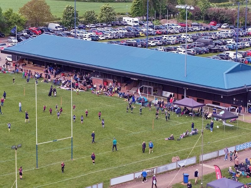 Young people taking part in rugby-inspired activities